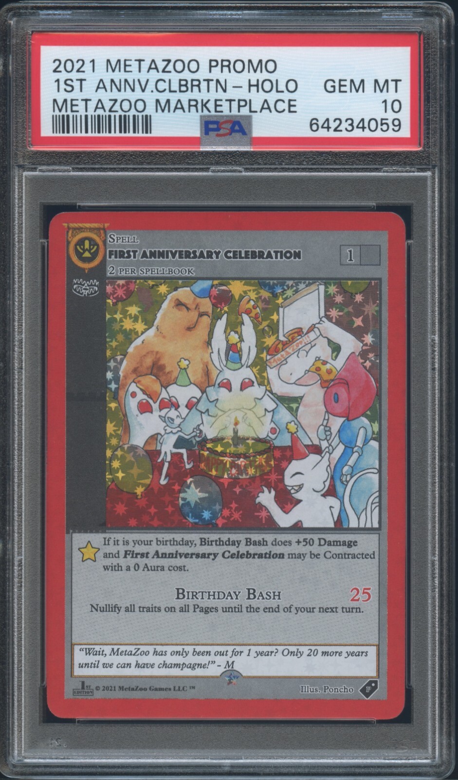 zoo new year’s celebrations psa10 metazoo new year's celebrations psa10