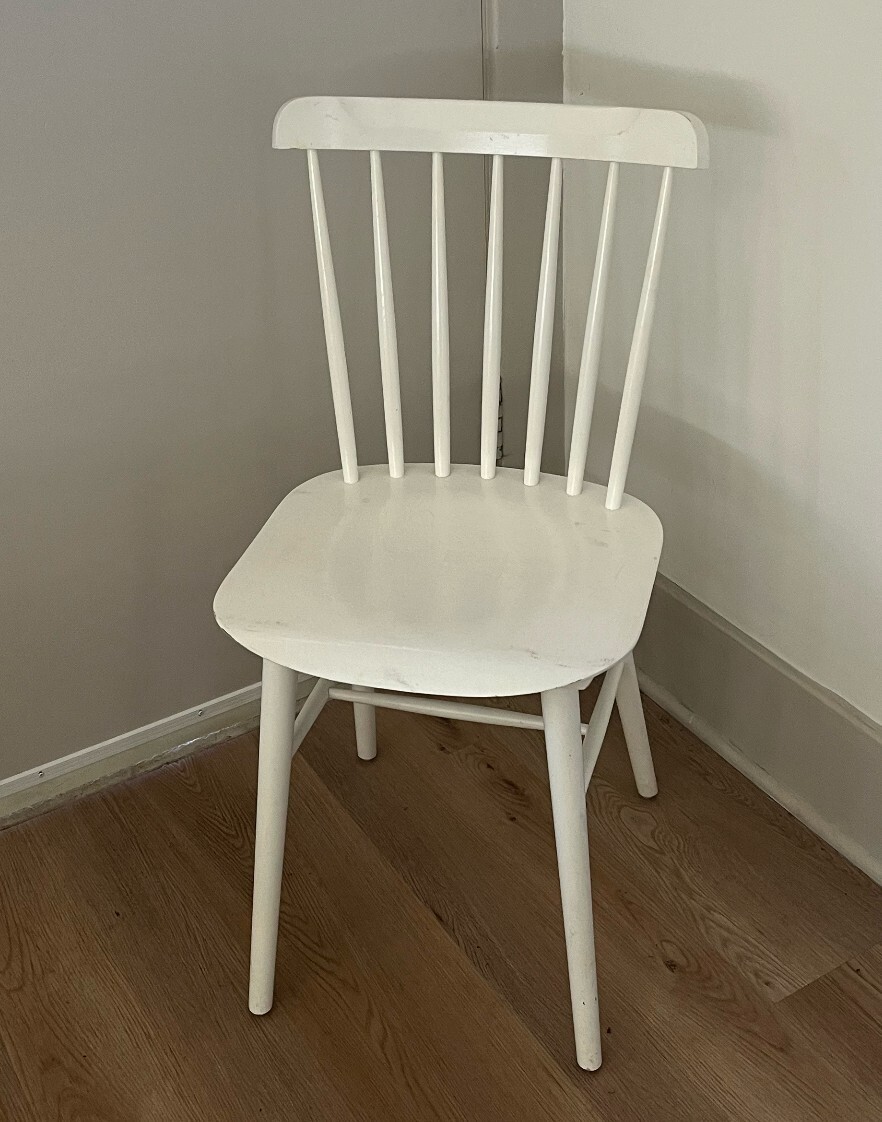 Design Within Reach Salt Chair, White, In Good Condition eBay