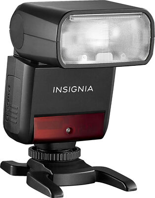 NEW Insignia NS-DCF200C Compact TTL Flash for Canon Cameras Black hot shoe