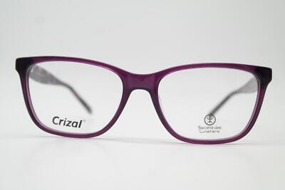 Soviete Glasses Crizal BASTIA Violet Gold Oval Glasses Frame New