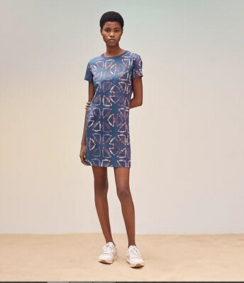 HERMES robe droite tatersales tshirt dress Size 38/ AU 8