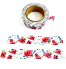 FLOWER ROSE WASHI TAPE NEW 2000-now FULL ROLL