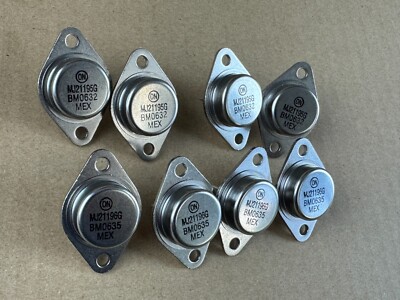 ONSEMI MJ21195 MJ21196 POWER TR 8ペア 新品 Matched Set 8 OnSemi MJ21195G MJ21196G Output Transistors Marantz