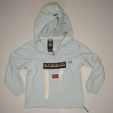 Napapijri Hooded Rainforest Jacket Size 6 Blue