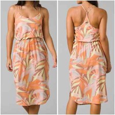 Prana Ayla Athletic Dress Solstice Tropics Size L Racerback Resort Outdoor
