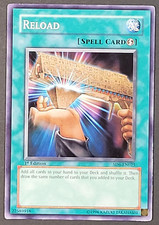 Yugioh TCG - 2x Reload - SD6-EN025 - NM/LP - 1st Edition - Spell Card - 2005 CCG