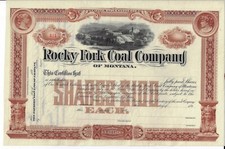Rocky Fork Coal Company of Montana, 1890er Jahre