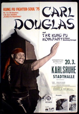 CARL DOUGLAS  rares Konzertplakat von 1975