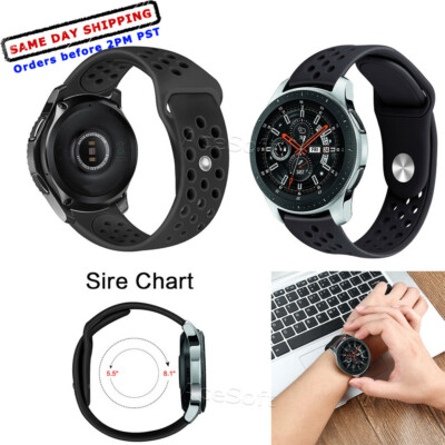 22mm Sport Silicone Band Watch Bracelets for Samsung Gear S3 Frontier SM-R765V