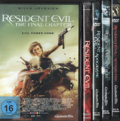 Resident Evil + Apocalypse + Afterlife + Retribution + The Final Chapter