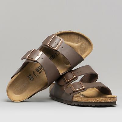 brown two strap sandals
