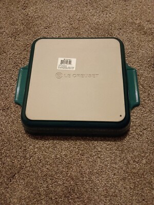 Le Creuset Stoneware Square Baking Pan Dish Casserole 9 x9  Deep Teal  NEW w/Tag