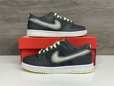 Nike Dunk Low BG  Glow In The Dark  Iron Grey lime Ice Youth GS (HQ3569 068) New