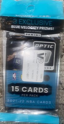 Donruss Optic 2021-22 NBA Basketball Value Cello - 15 CARD Pack - SEALED NEW