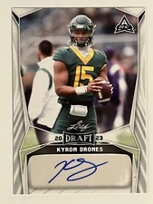 Kyron Drones 2023 Leaf Draft Auto BA-KD1 Baylor Virginia VA Tech
