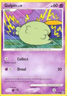 gulpin pokemon card value Pokemon - Gulpin - 66/99 - Common - Arceus - NM
