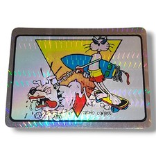 Pegatina holográfica de surf de skateboard con lámina de prisma de colección de los 80 control de multitudes Nuevo de Lote Antiguo