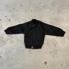 SU-MJK-BK: 1/12 Black zipper Jacket for 6" slim body