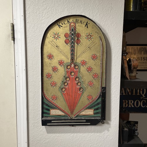Antique Kick Back Pinball Game