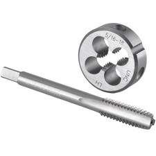 5/1618 UNC Machine Left Hand Round Thread Tap And Die Set Threading Tool