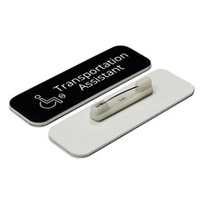 Transportation Assistant 1 x 3" Rounded Corner Name Badge Care Home Specialism