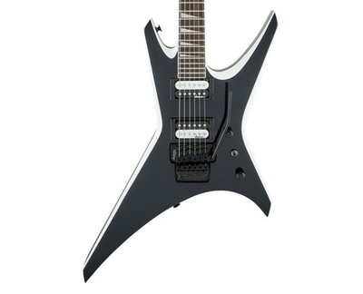 Used Jackson JS Series Warrior JS32 - Black w/ White Bevels w/ Amaranth FB