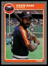 1985 Fleer #345 Kevin Bass NRMT+