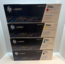 HP 206X/206A Genuine Original Laser Toner Set W2110A W2111X W2112X W2113X