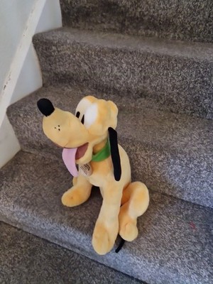 Disney Store exklusives Pluto Stofftier Hund Plüsch sitzender Hund 16 Zoll Mickey Mouse Hund