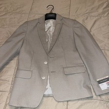 NWT New Youth Boys 10 Regular Taupe Tan Van Heusen Sport Coat Blazer Jacket
