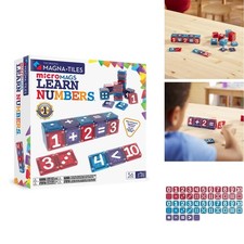 MAGNA-TILES microMAGS Learn Numbers 56-Piece Magnetic Construction Set