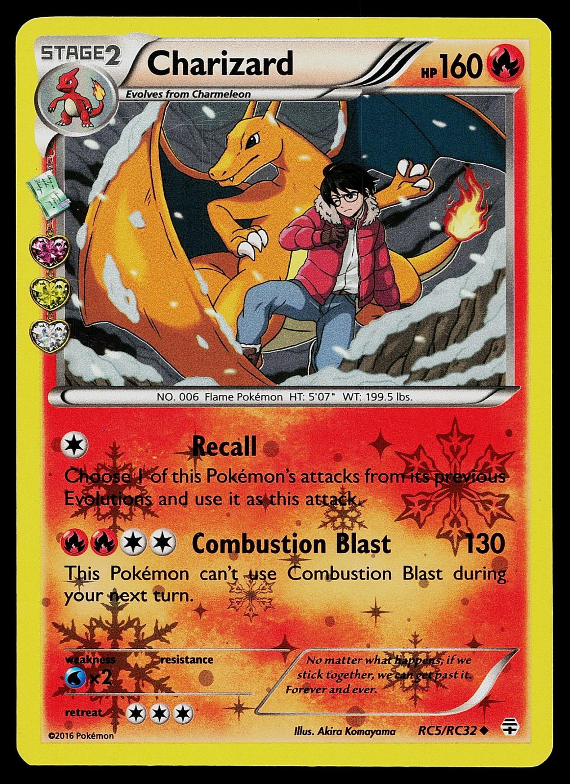 Pokemon Card - Charizard Generations RC5/RC32 Holo Uncommon 2016