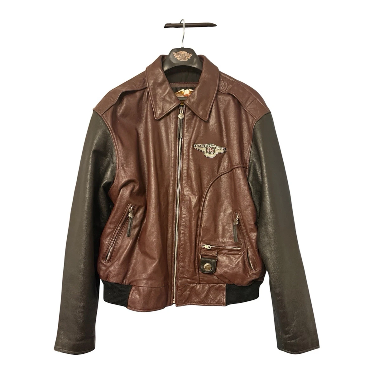 Harley Davidson 95th Anniversary Leather Jacket for sale - eBay
