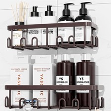 Shower Caddy Adhesive, Rustproof Shower Organizer, Wall Shower Rack