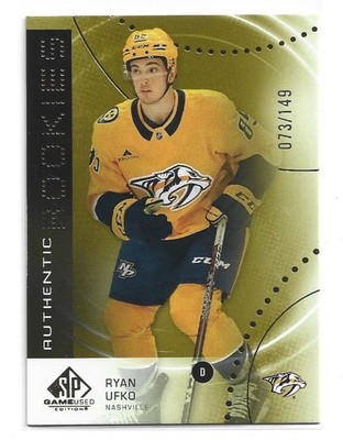 25-26 SP Game Used Authentic Rookies Gold /149 Ryan Ufko AR-RU