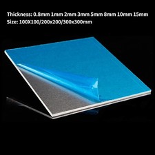 100X100/200x200/300x300mm 6061 Aluminum Sheet Plate Thick 0.8/1/2/3/5/8/10/15mm