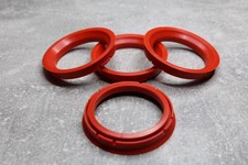 4x SET Zentrierringe Distanzringe 73,0 mm x 57,1 mm rot für Alufelgen