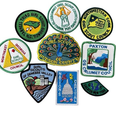 Lot 9 Girl Scout Council Patches Vintage Nation s Capital Hudson Georgia Badge