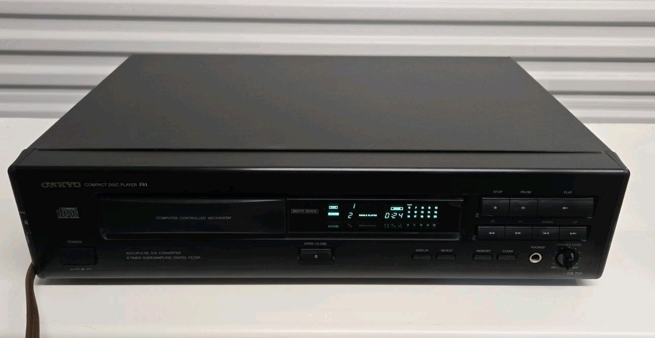 Onkyo DX-710 Single Compact Disc Stereo CD Player *CLEAN-TESTED-WORKS-EXCELLENT*
