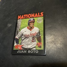 2021 Topps Juan Soto 1986 35th Anniversary Black /299 Series 1 #86B-96