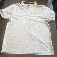 William Murray Polo Uomo LargeGolf Stampa Texas Tito's Vodka Collaborazione