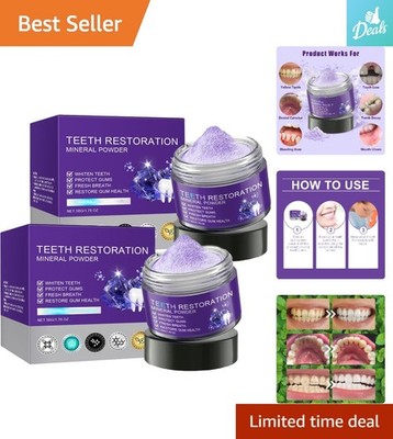 Daily Use Purple Tooth Restoration Powder - 2PCS for Healthy Teeth & Gums