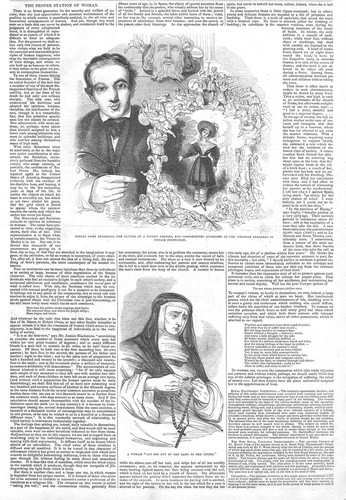 The Proper Station of Woman - Antique Print 1846