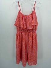 Pre-Owned Lilly Pulitzer Target Orange Size Medium Short Sleeveless Dress