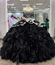 Exquisite Quinceanera Dresses Ruffles Off Shoulder Party Prom Ball Gown Custom