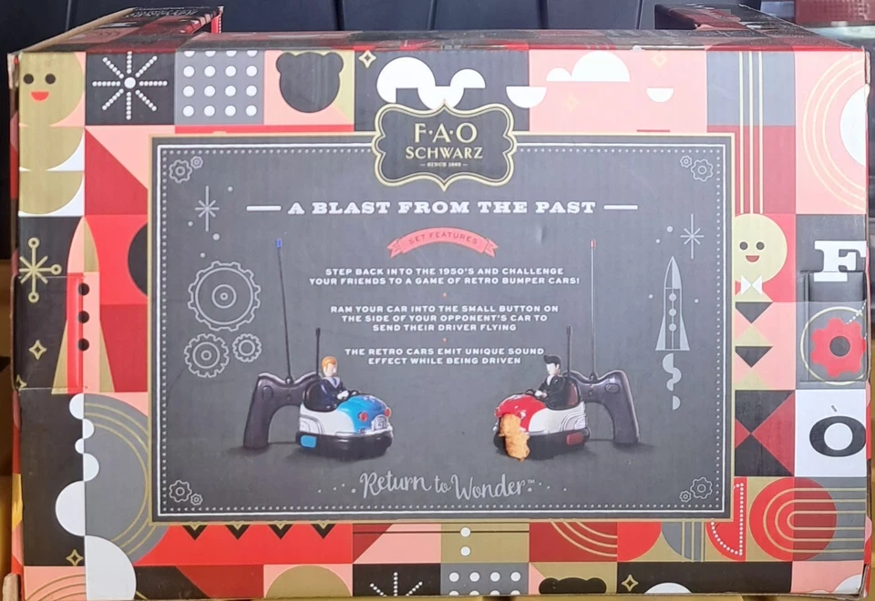 FAO Schwarz Nostalgic Model Remote Control Bumper Car Set R/C NEW Sealed Toy - Image 2 of 2