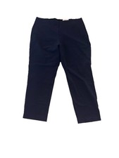 NWT Nine West Navy Blue Side Zip Skinny Leg Career Work Pants Size 16