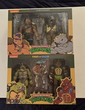 TMNT NECA Nickelodeon Bebop & Rocksteady two pack Tokka & Rahzar Some Damage