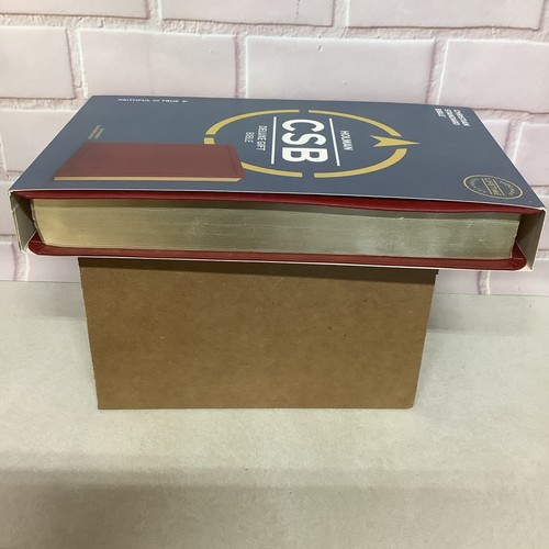 CSB Deluxe Gift Bible, Burgundy LeatherTouch by C. S. B. Bibles CSB Bibles by... - Picture 4 of 4