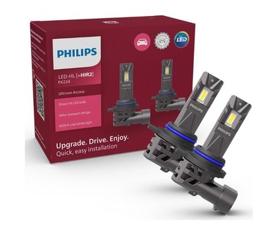Philips HIR2 Ultinon Access LED 6000K Car Headlight Bulbs NEW 11012U2500CX